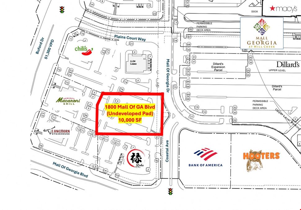 Mall of Georgia Pad