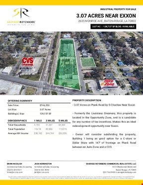 3.07 Acres on Plank Road by S Choctaw Near Exxon