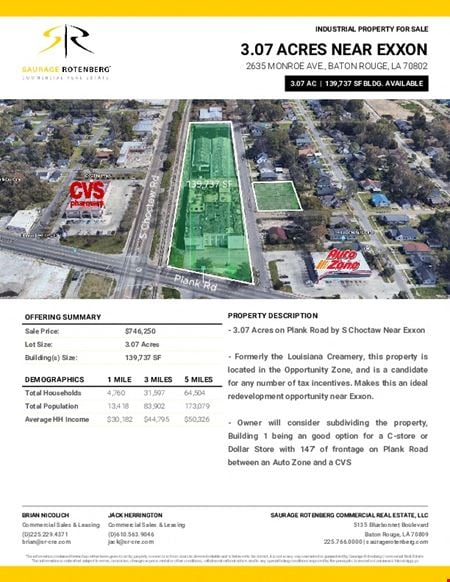 Preview of Industrial space for Sale at 2635 Monroe Ave.