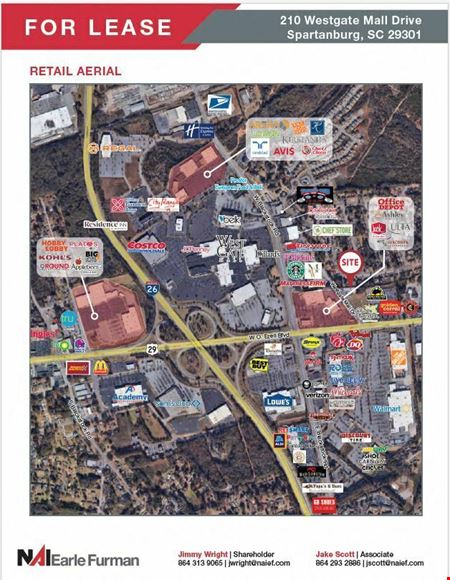 Preview of Retail space for Rent at 210 Westgate Mall Dr