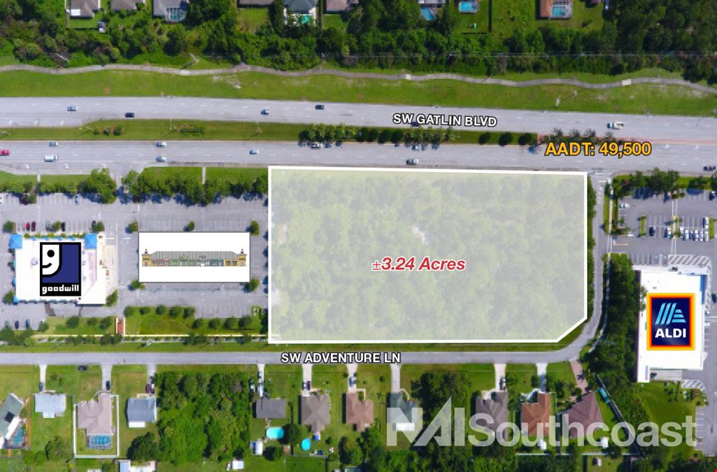 Up to ±3.24 Acres of Commercial Land