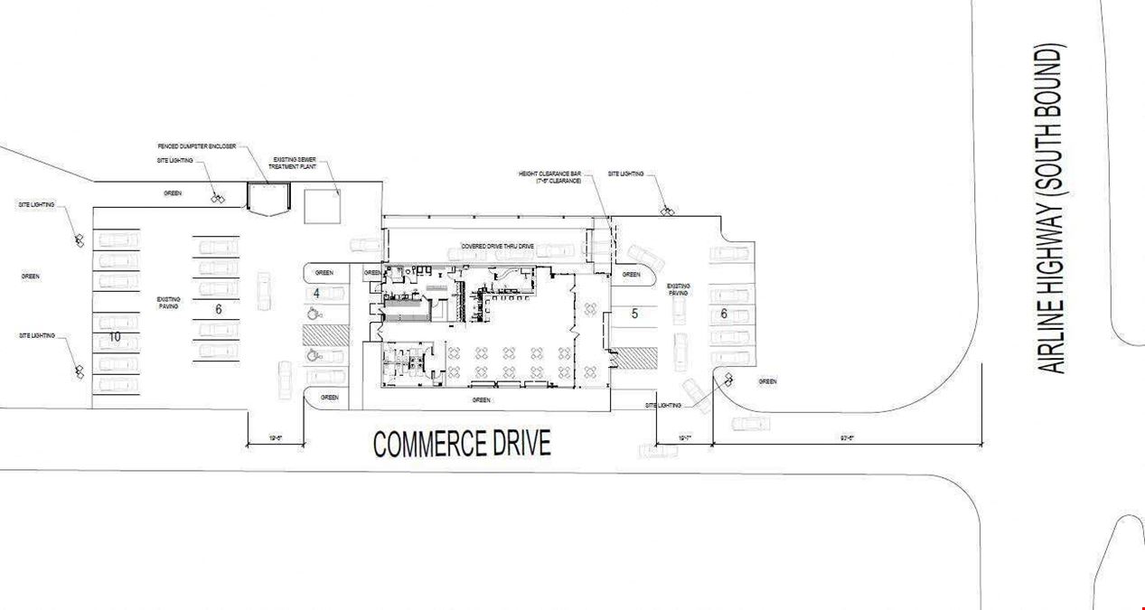 Prime Airline Hwy Freestanding Building with Drive-Thru
