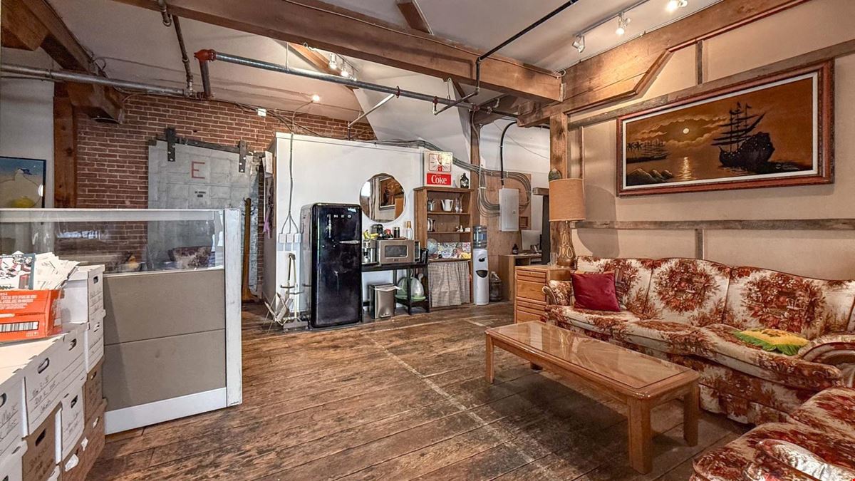 Commercial space available in the Old Cannery Building, an iconic three-storey brick building in Downtown Kelowna