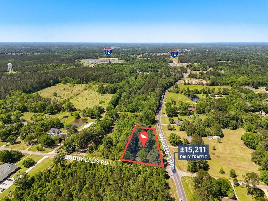 Corner Acreage with Development Potential Near I-12