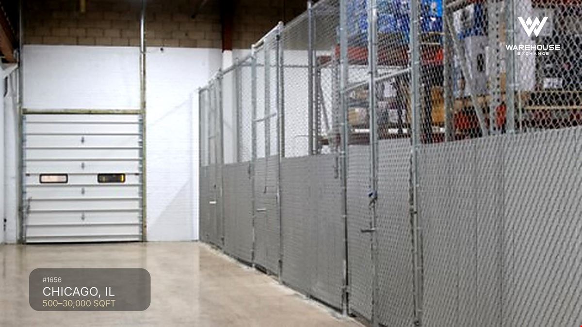 Chicago Warehouse Space for Rent #1656 | 500-4,000 Sq F