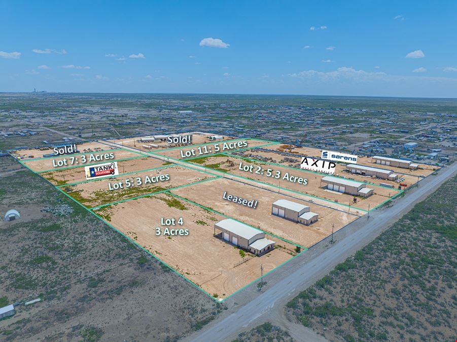 Odessa West Industrial Park: 3-5 Acre Lots
