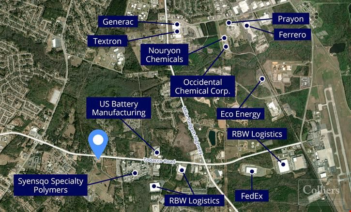 ±6,123-SF Industrial Outdoor Storage Site Opportunity on ±4.77-acre Lot | Augusta, GA