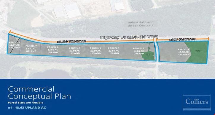 ±1 - 18 AC Commercial Land Parcels For Sale