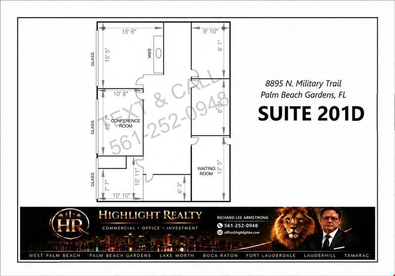 1329 SF Suite 201 D Professional and Medical Office Space(Leased)