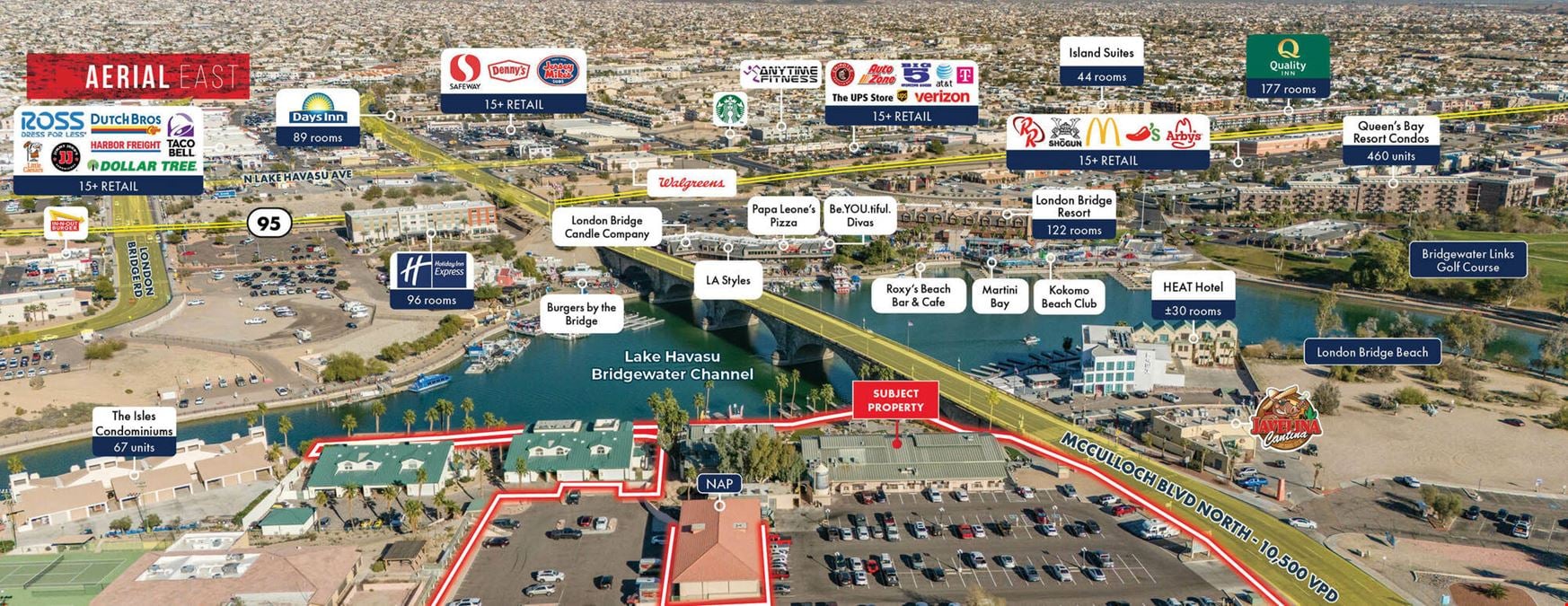Island Mall at Lake Havasu’s London Bridge