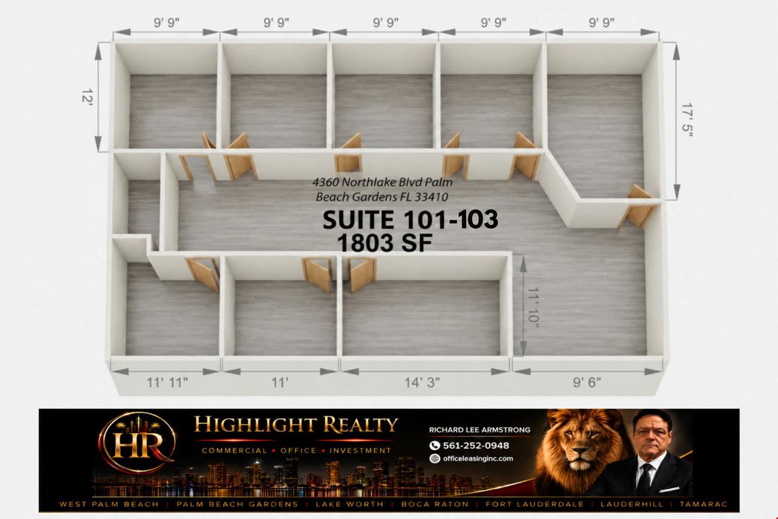 1803 SF Suite 103 PROFESSIONAL & MEDICAL OFFICE SPACE FOR LEASE(Leased)