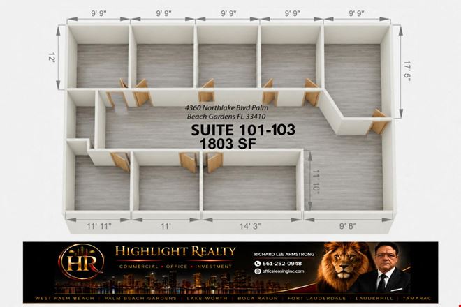 Preview of Office space for Rent at 4360 Northlake Blvd.