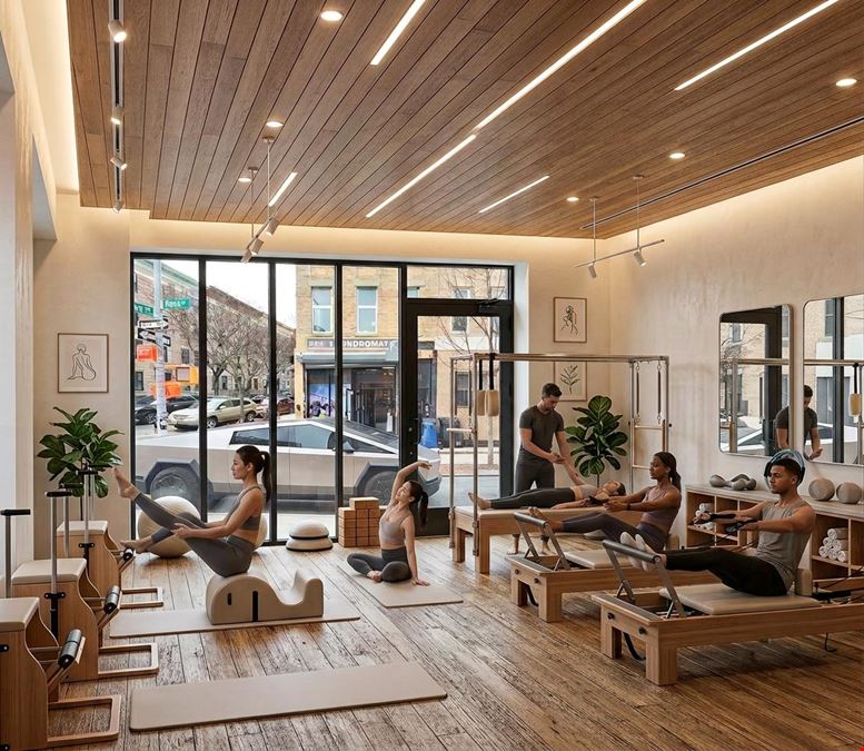 600 SF | 115 Rogers Avenue | Prime Corner Retail Space With Brand New Glass Storefront for Lease