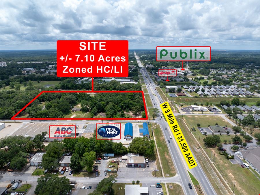 Prime Commercial Corner | 7 Acres on W Nine Mile Rd