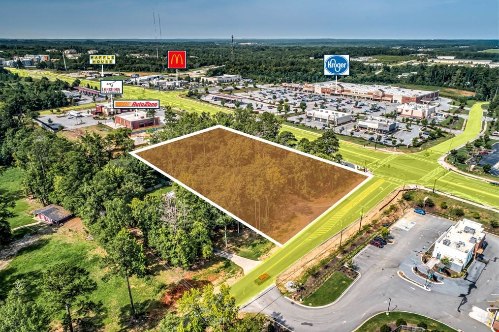 1.81 Acre Signalized Corner Ground Lease or Build-to-suit