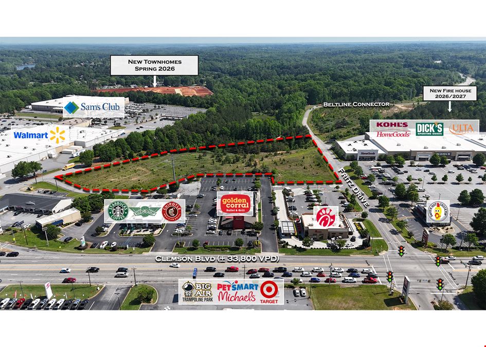 Commercial Land for Sale/Lease - Anderson, SC