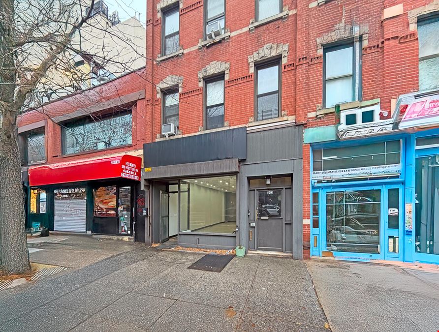 1,300 SF | 202 7th Avenue | New 12 FT Glass Storefront with Basement + Backyard for Lease