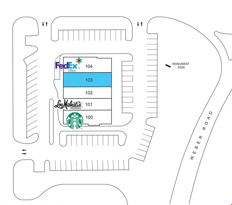 Weber Road Retail Space for Lease