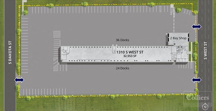 60-Door Truck Terminal | ±32,553 SF on ±4.96 Acres