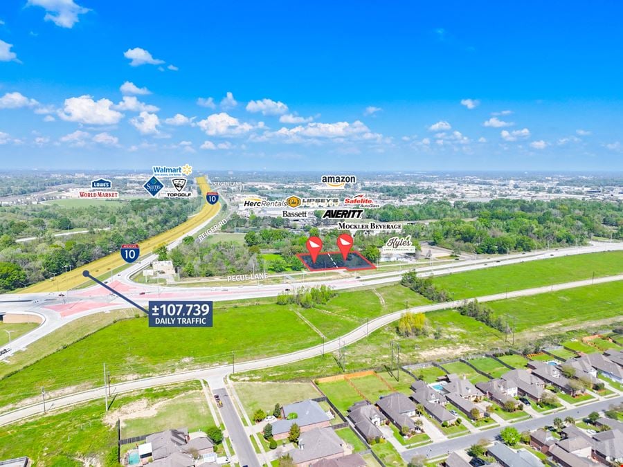 Development Lots with Direct Access to I-10 Exit at Pecue Lane