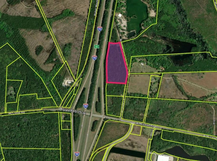 INTERSTATE 1-95 EXIT 62 | 11.37 AC MASSIVE IOS / TRUCKING INTERCHANGE SITE | OPPORTUNITY ZONE