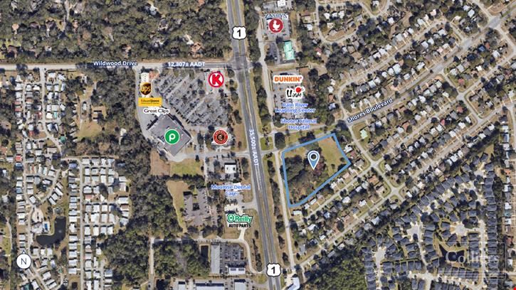3.84± AC on US Hwy 1 at Shores Blvd