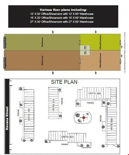 Preview of commercial space at 10,20,30,50 & 60 S. Havana St