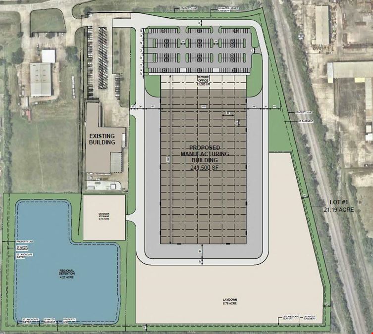 Proposed: 30,000 to 300,000 SF Industrial