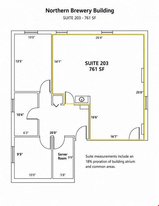 Offices for Lease in Northern Brewery Building - Ann Arbor