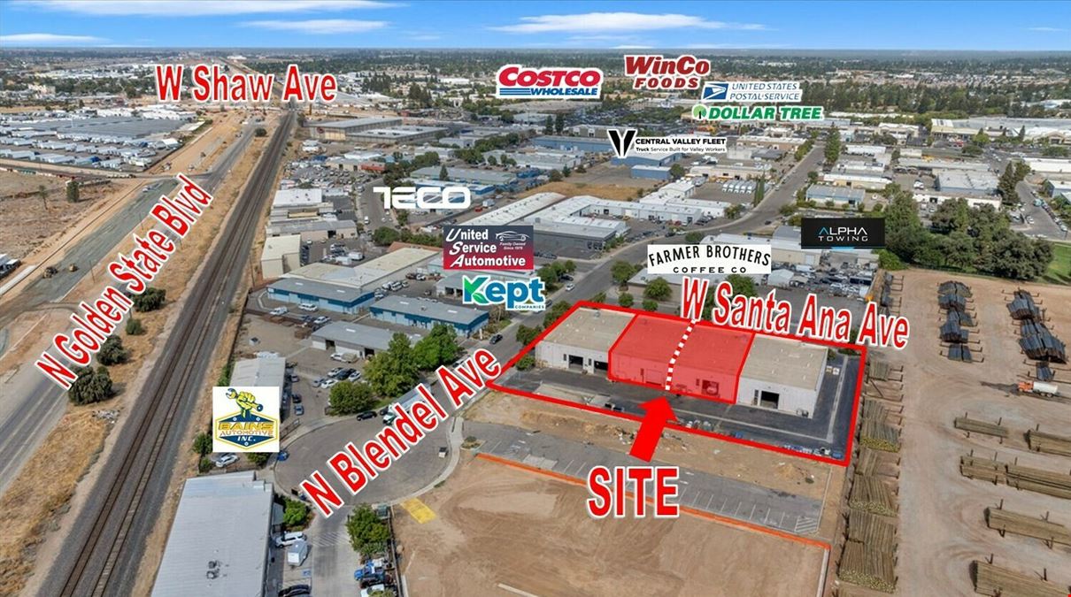 (2) Open Warehouse Spaces in Bullard Industrial Park