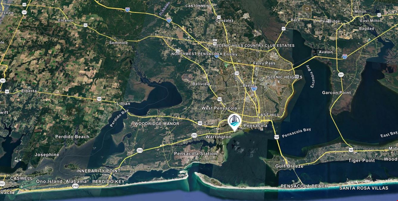 Barrancas Ave in Pensacola, FL Building and F