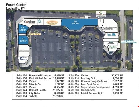 Preview of Retail space for Rent at 150-300 North Hurstbourne Pkwy