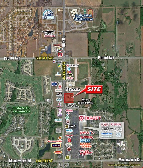 Derby, KS - 1.08 Acre Available for Ground Lease - One Pad Left