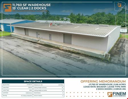Preview of Industrial space for Rent at 1827 Killingsworth Rd