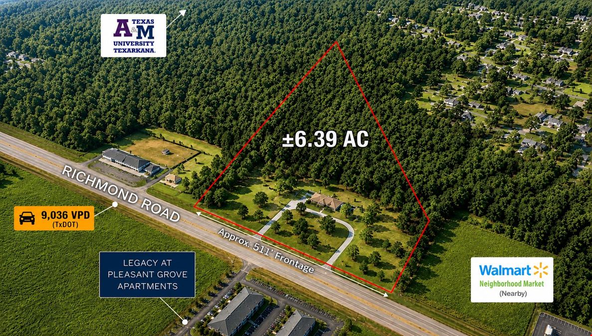 Prime 6.39 Acres on Richmond Road