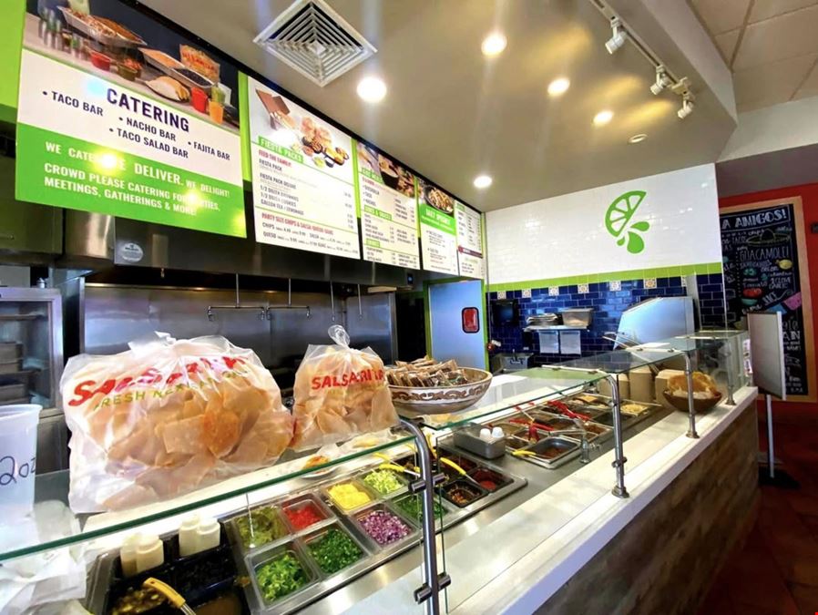 Salsarita's Fresh Mexican Grill -  Quick Casual Restaurant for Sale