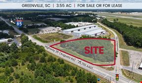 3.55 ac For Sale or For Lease - Greenville, SC