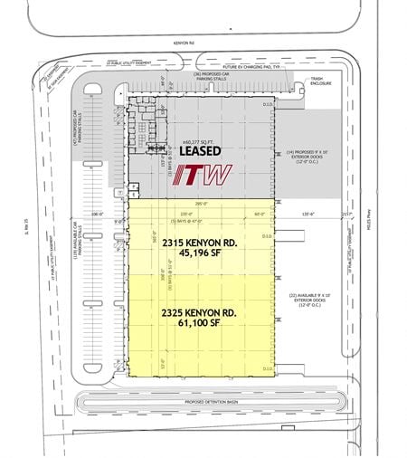 Preview of Industrial space for Rent at 2305-2325 Kenyon Rd.