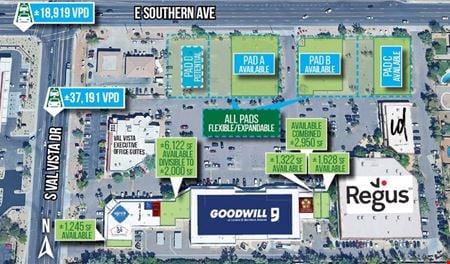 Preview of Retail space for Rent at 3617 East Southern Avenue