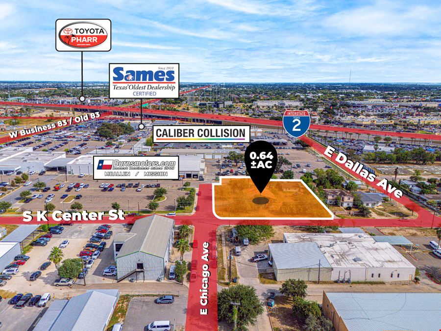 0.64 ± AC | Redevelopment Opportunity | Zoned C-3 | McAllen, TX