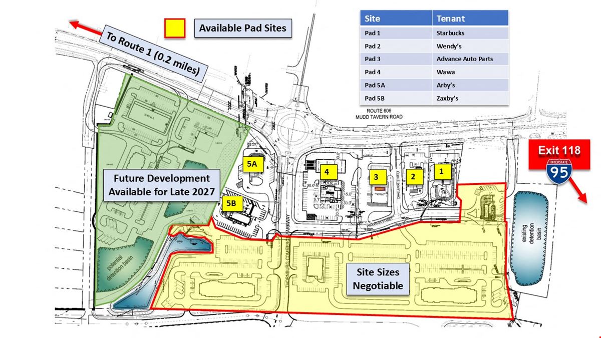 Thornburg Exit 118 Pad Sites