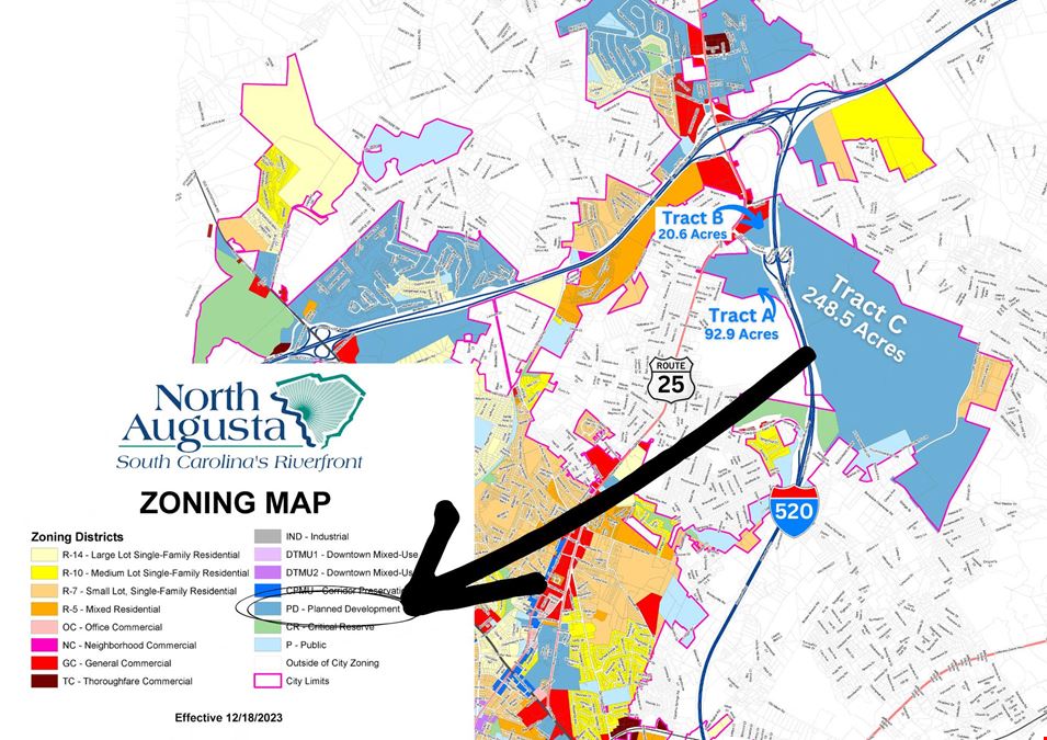 Tract C = 248.5 Development Acres