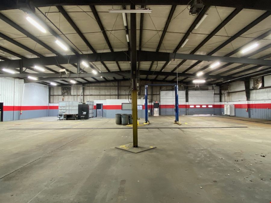 Heavy Equipment Service Center with 2 acre Drop Yard