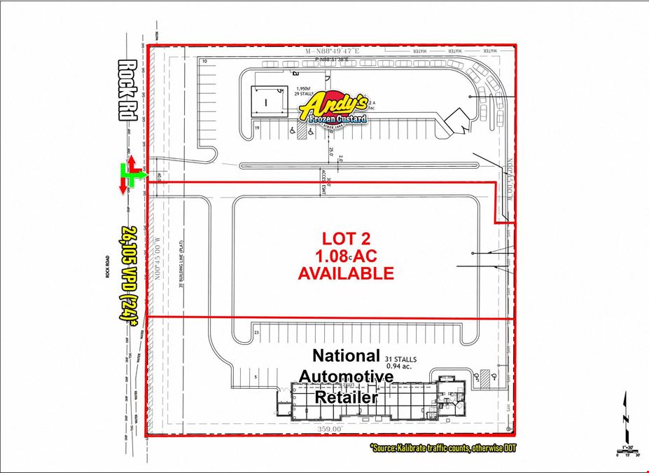 Derby, KS - 1.08 Acre Available for Ground Lease - One Pad Left