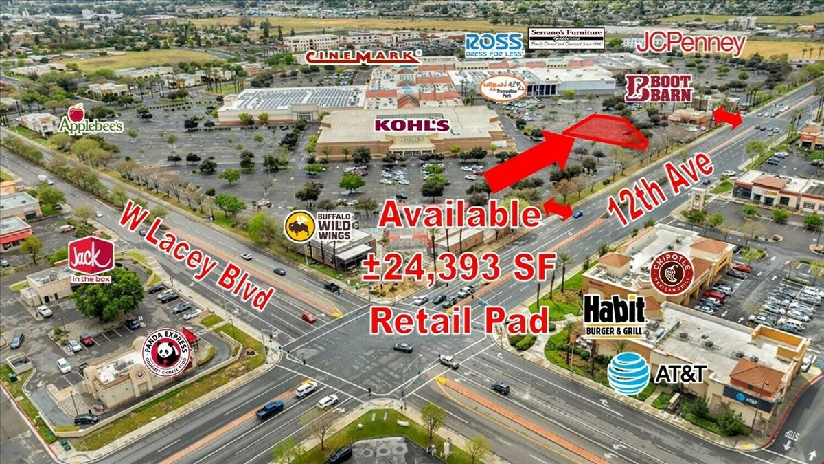 Prime Hanford Mall Potential Retail Pad