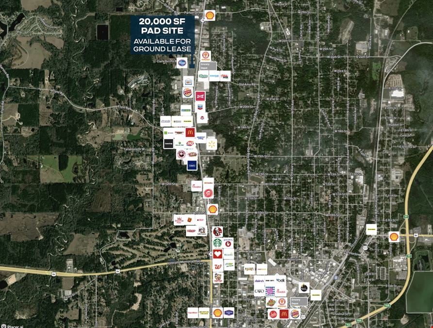 Kroger-Anchored Ground Lease Pad along Visible MS-15 Corridor