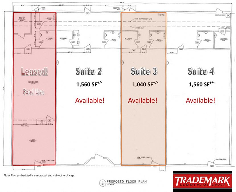 1,000 SF Bay Plaza Retail/Commercial Suite