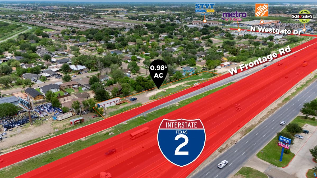 Ground & Building Lease Available | ±1.96 AC Retail Land | Weslaco, TX