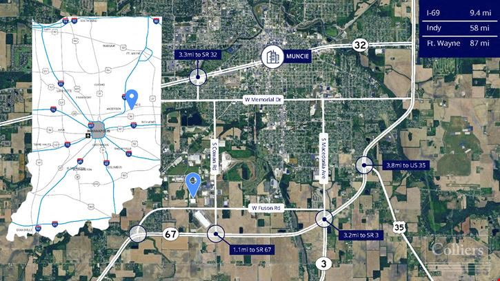 Modern ±200,000 SF Industrial Facility | Expandable to ±500,000 SF | Immediate I-69 Access