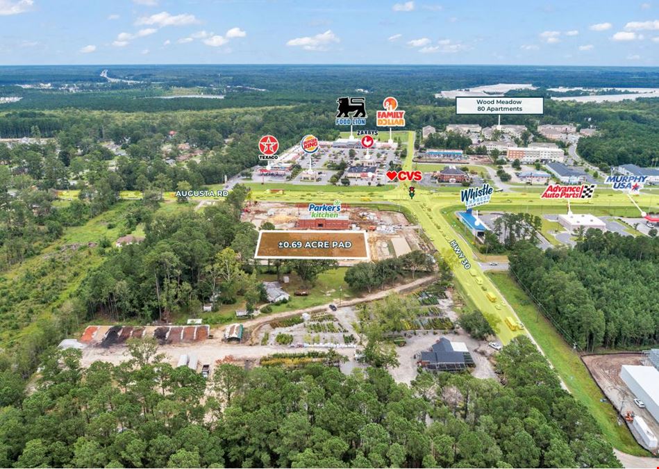 0.69 Acre Prime Retail Pad | Adjacent to Parker's
